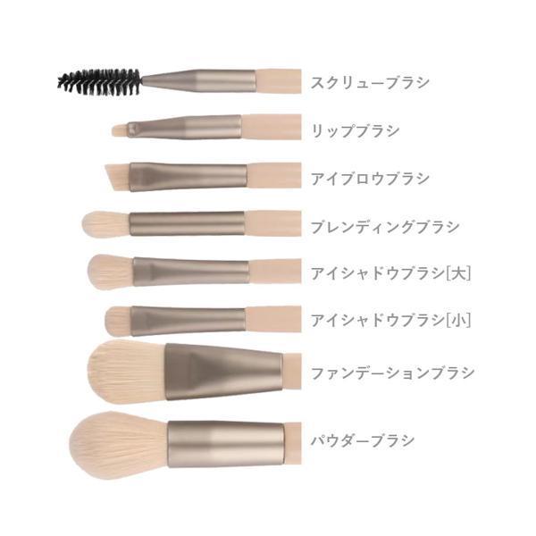 メイクブラシセット 8本 アイシャドウブラシミニ かわいい 専用ポーチ