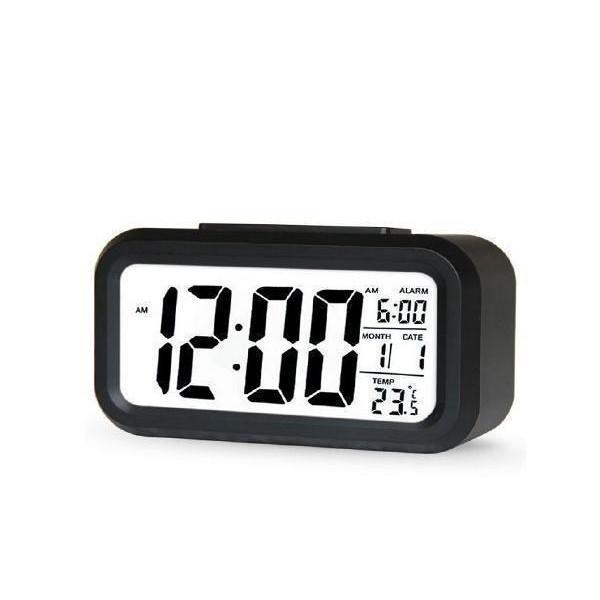 目覚まし時計 置時計 おしゃれ デジタル ライト 時計 見やすい 高速配送 ブラック シンプル 多機能 最大83％オフ！ 温度計
