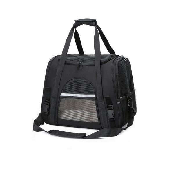 ペットキャリーバッグ ブラック ペットキャリー バック ペットバッグ キャリーバッグ 猫用 犬用 ペット用品 折りたたみ  ((S の商品画像