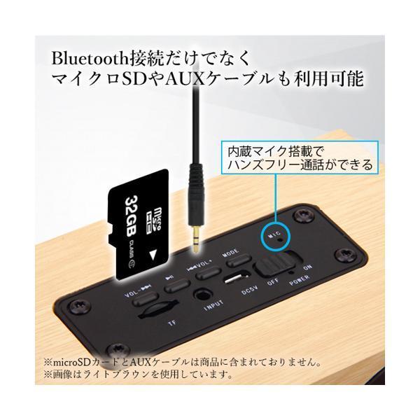 Bluetooth スピーカー ウッドスピーカー 木製 木目 小型