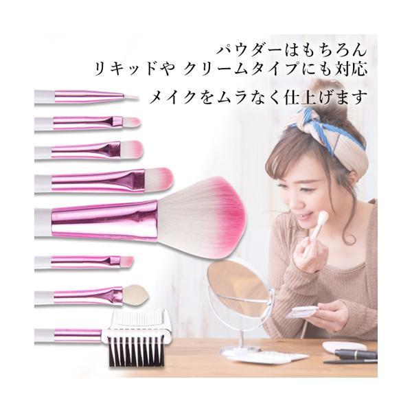 メイクブラシ 8本 セット 化粧ブラシ ファンデーションブラシ フェイス