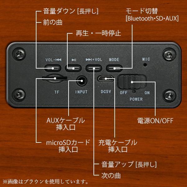 Bluetooth スピーカー ウッドスピーカー ライトブラウン木製 Bluetooth スピーカー ウッドスピーカー ライトブラウン木製