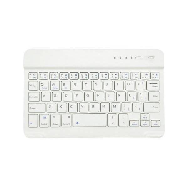 ワイヤレス キーボード ホワイト Bluetooth スリム 薄型 静音 充電式 パンタグラフ iPad iOS Android Windows スマホ Mac ((S