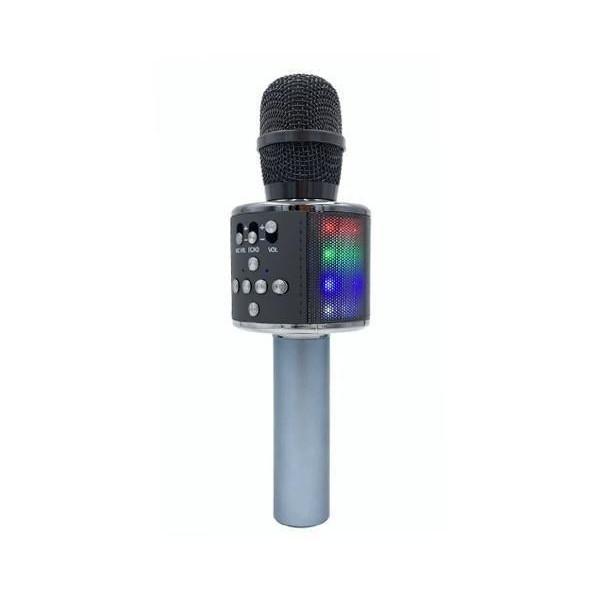 カラオケ マイク ブラック Bluetooth LEDライト付き カラオケセット