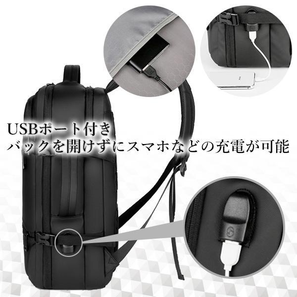 【良品✨】プリートパック 多機能バックパック リュックサック ビジネス 黒 リュックサック ビジネスリュック 防水 ビジネスバック メンズ