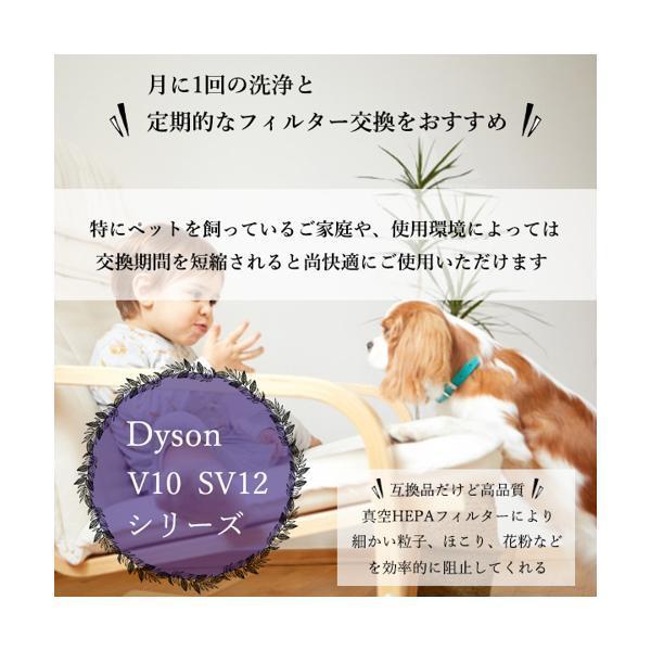 互換品 2個セット ダイソン フィルター V10 SV12 掃除機フィルター