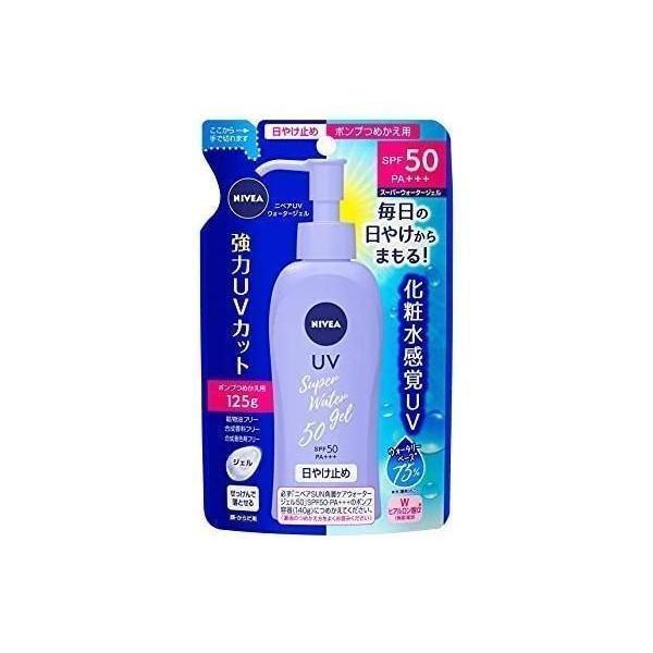 2個セット ニベアサン プロテクトウォータージェル SPF50/PA+++ つめかえ用 125g の商品画像