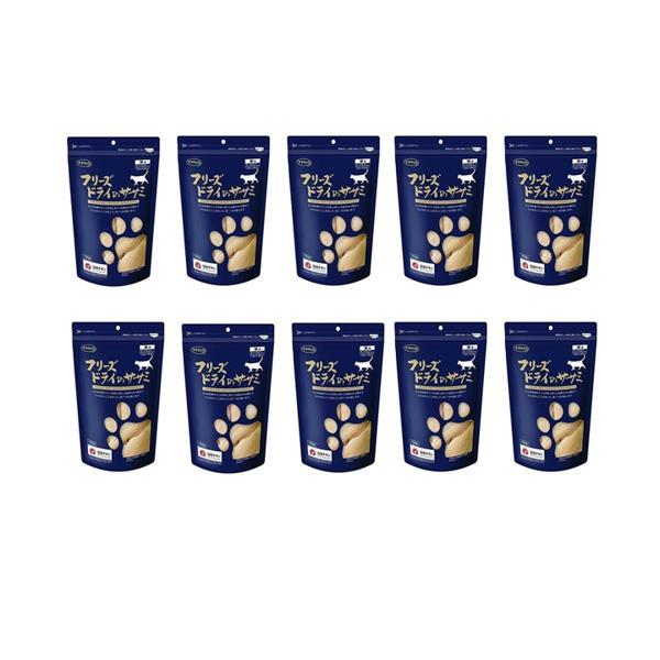 10個セット ママクック 猫用 フリーズドライ・ササミ ササミ