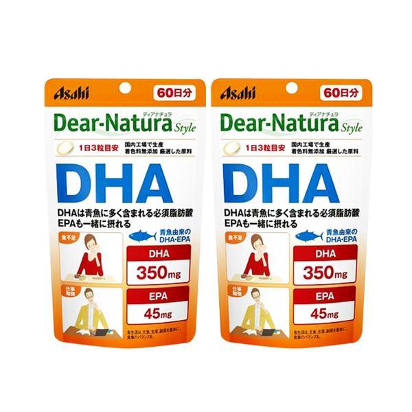 2個セット アサヒ ディアナチュラスタイル DHA 180粒 (60日分) パウチタイプ Dear Natura の商品画像