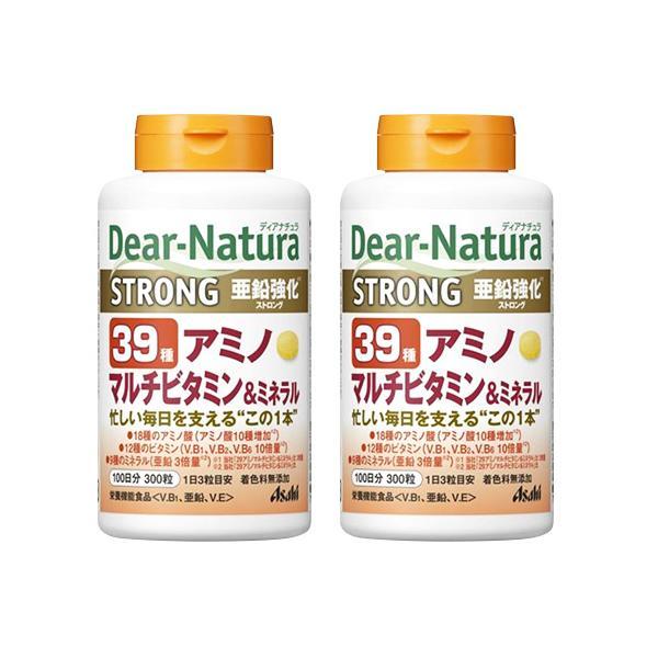 2個セット アサヒ ディアナチュラストロング39 アミノ マルチビタミン＆ミネラル 100日 300粒 Dear-Natura（Yahoo!・ベストワン）