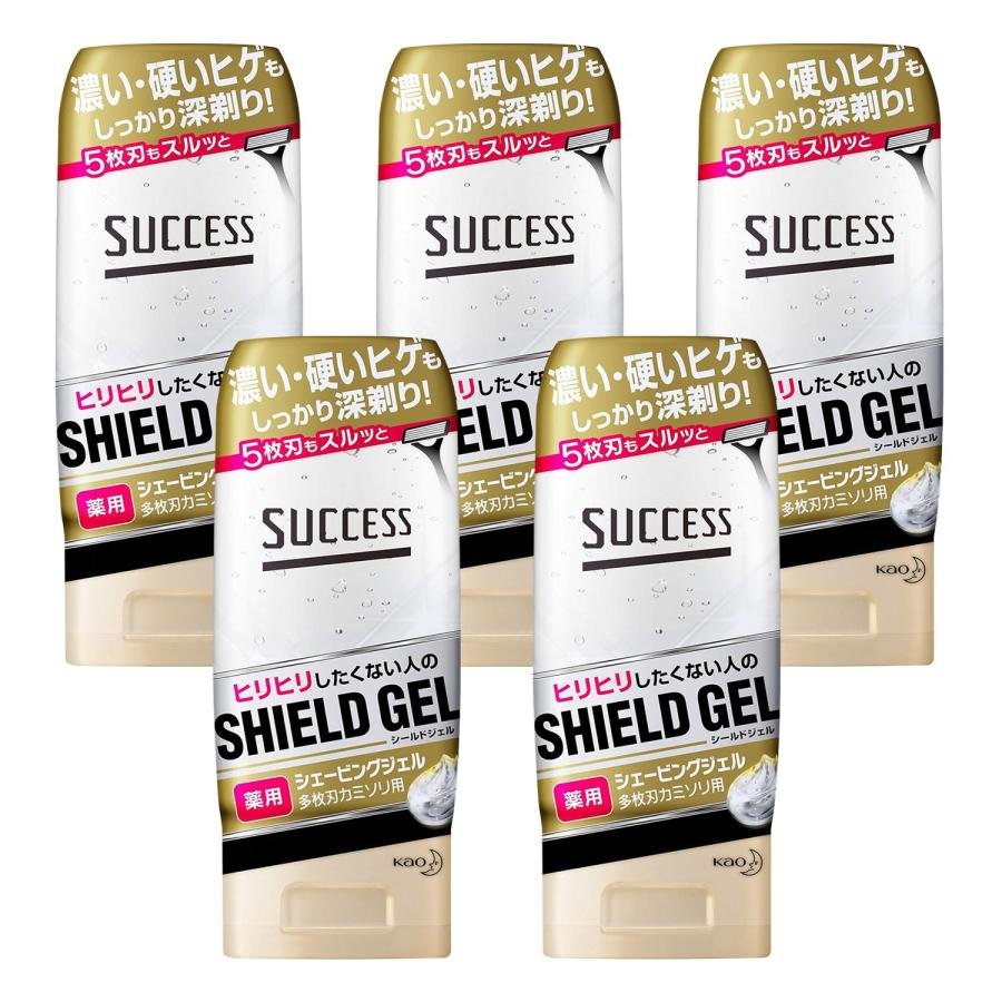 Kao（花王） 5個セット サクセス 薬用シェービングジェル 多枚刃