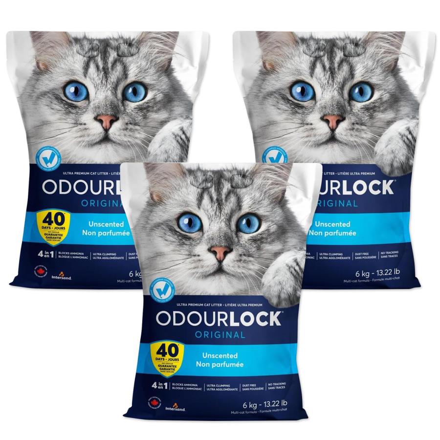 3個セット ペットプロ 猫砂 オードロック 約8秒で小さく固まる 無香料 6kg Happy Days(ハッピーデイズ)（Yahoo!・ベストワン）