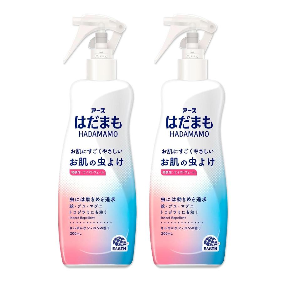 アース製薬 2個セット はだまもミスト 200ml 弱酸性 お肌の虫よけ 虫除け お肌にやさしい 虫よけスプレー : ベストワン - 通販