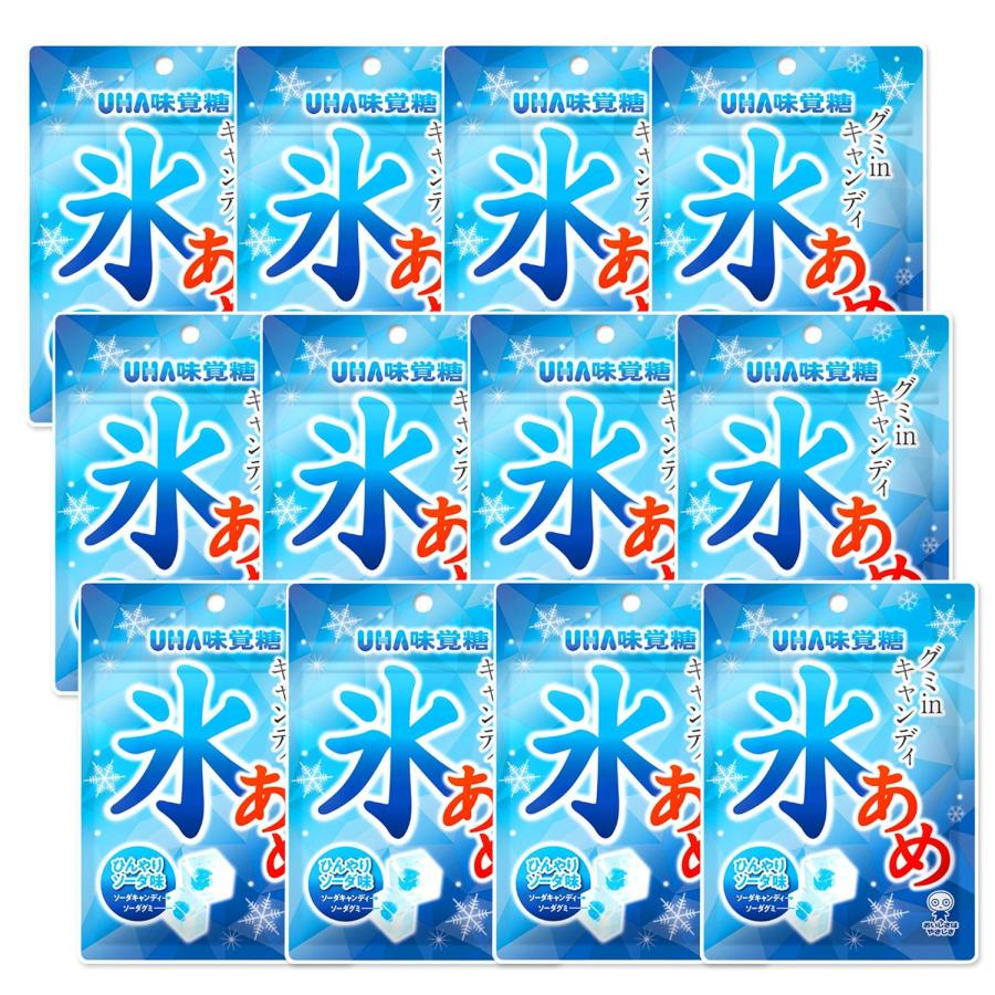 ■あめ UHA味覚糖 12個セット 氷あめソーダ 63g : ベストワン - 通販 - Yahoo