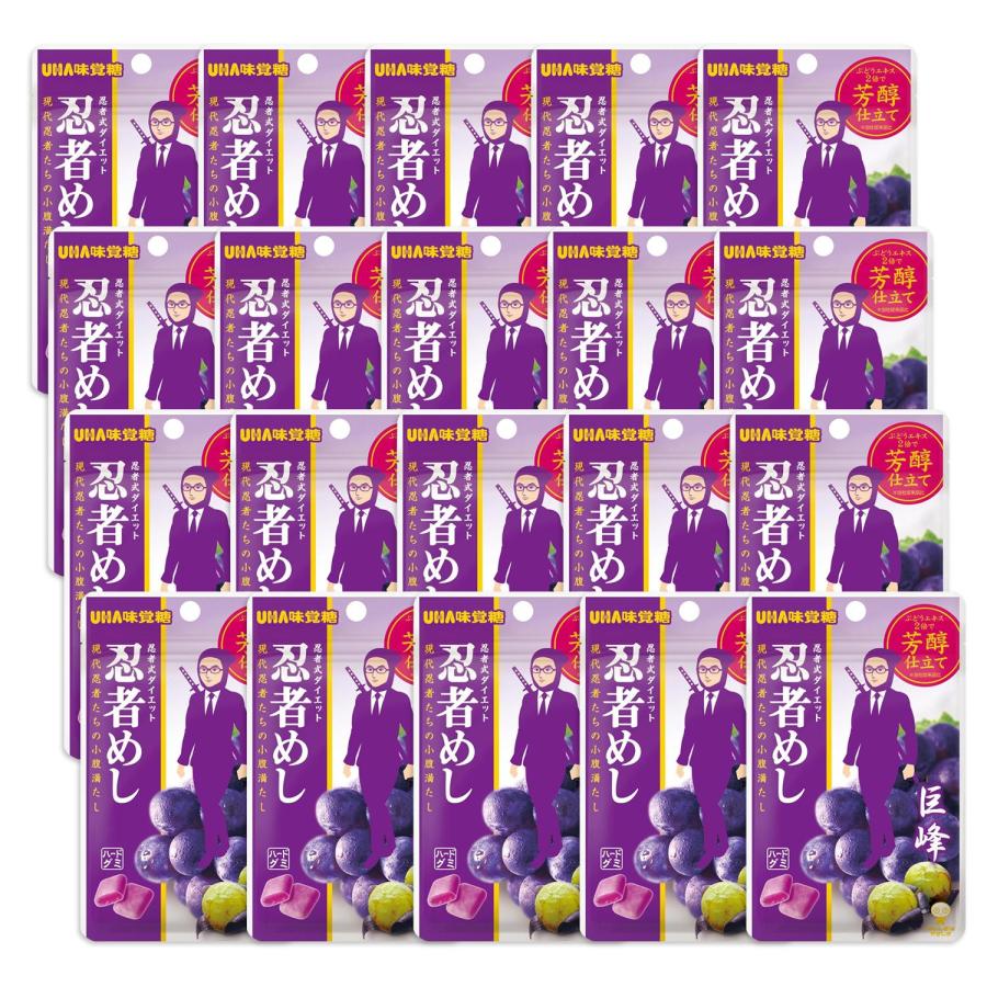 UHA味覚糖 20個セット e−ma 忍者めし 巨峰味 20g : ベストワン - 通販