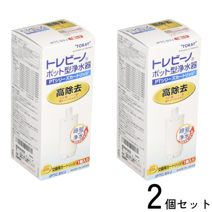TORAY（東レ） 2個セット PTC.SVJ トレビーノ ポット型 浄水器 交換用