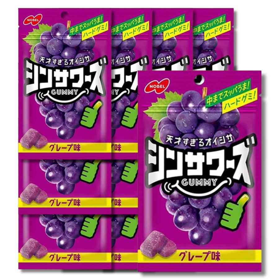 12個セット ノーベル シンサワーズグミ グレープ味 50g（Yahoo!・ベストワン）