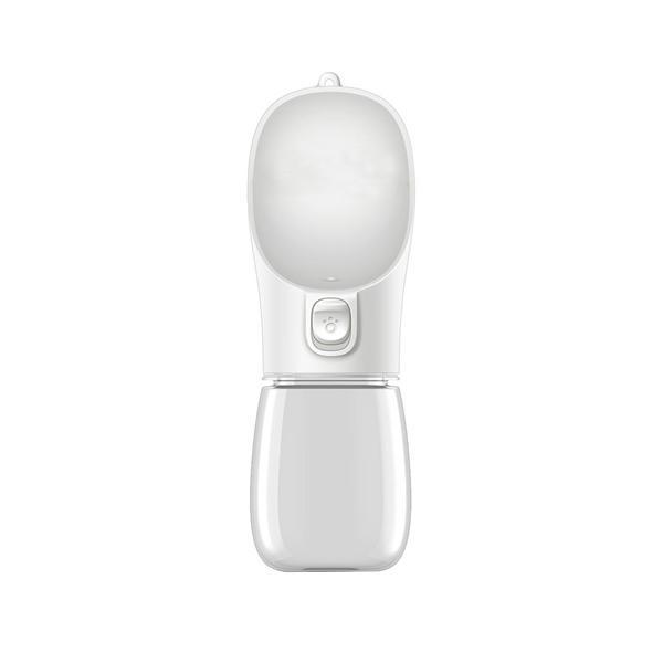 犬 給水ボトル ホワイト 300ml 散歩 水飲み 持ち運び 携帯 給水器 犬グッズ ペット用品 お出かけ 水やり 旅行 外出 ((S の商品画像