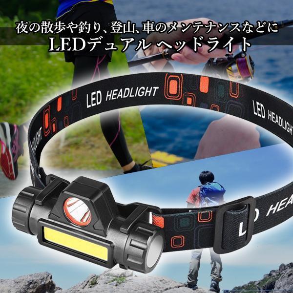 フュージョン　デュアルヘッドライトキット　丸目2灯　希少 3個セット LEDデュアル ヘッドライト 光源 USB 充電式 高輝度 モード