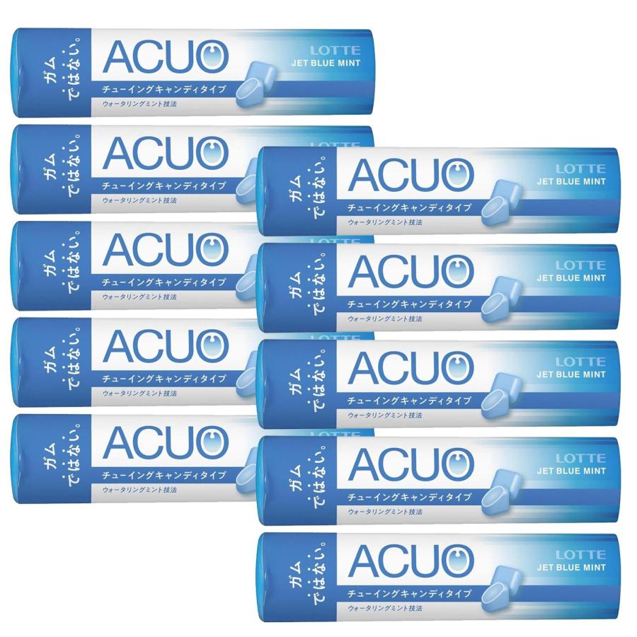 ロッテ（LOTTE） 10個セット ACUO ジェットブルーミント チューイングキャンディタイプ 32g : ベストワン - 通販 ...
