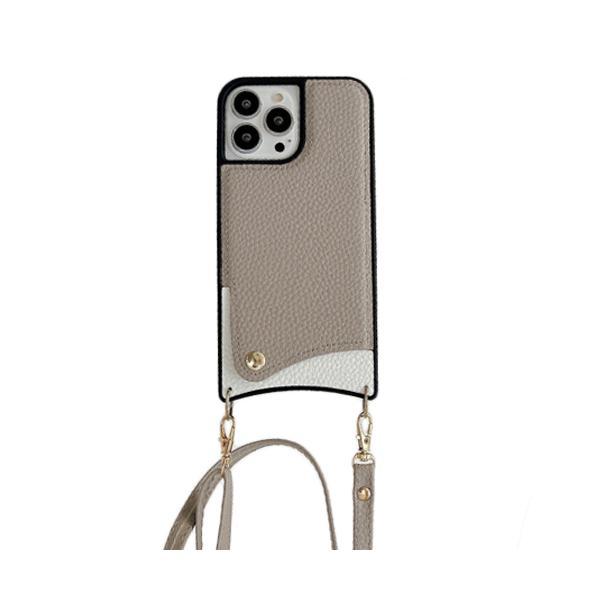 スマホケース スマホショルダー 携帯ケース iphoneケース グレー
