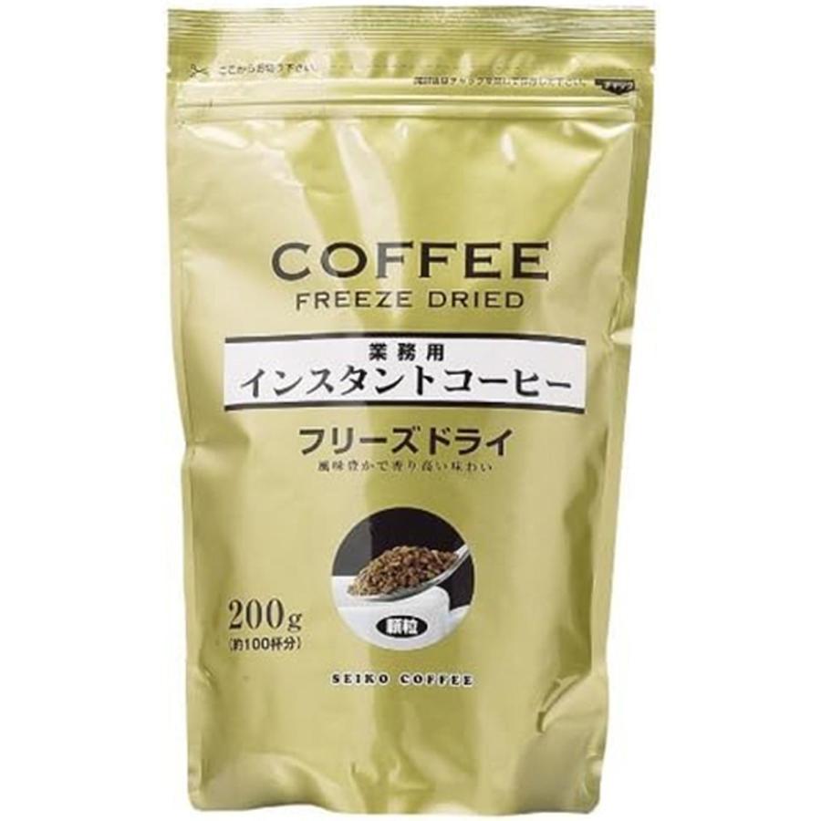 セイコー珈琲 業務用インスタントコーヒー フリーズドライ 200g（Yahoo!・ベストワン）