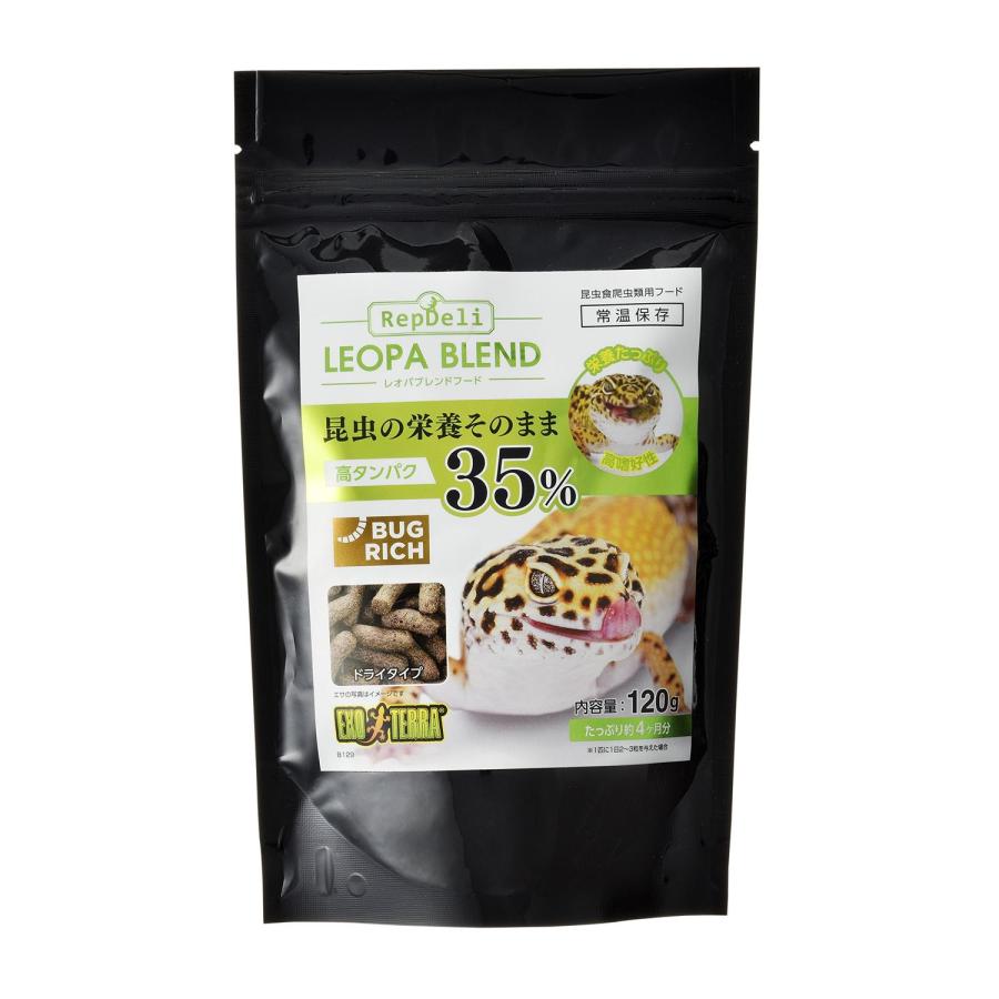 GEX（ジェックス） レオパブレンドフード 120g えさ エサ 餌 爬虫類
