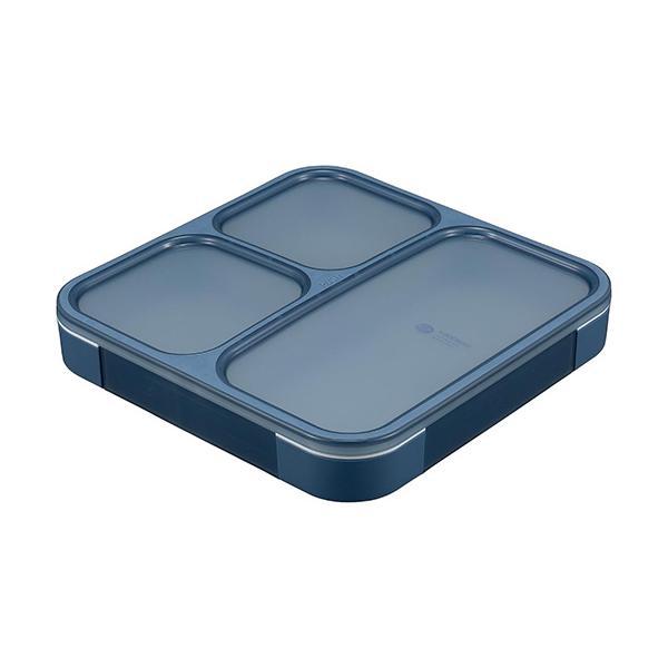 シービージャパン 薄型弁当箱 抗菌フードマン 800 アッシュネイビー 立てて運べる弁当箱 汁漏れしにくい CB JAPAN の商品画像