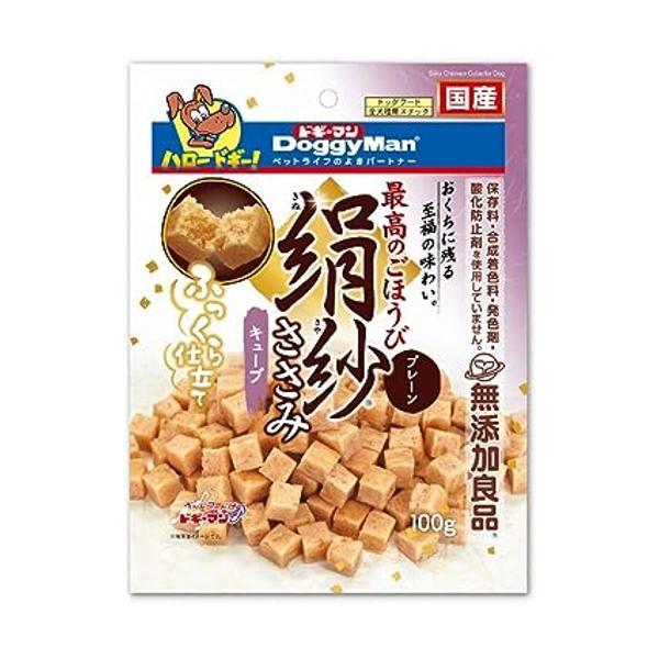 ドギーマンハヤシ 絹紗 キューブ プレーン 100g 犬用おやつ の商品画像