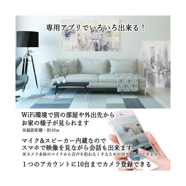 1年保証付 防犯カメラ ワイヤレス 家庭用 スマホ連動 ペットカメラ