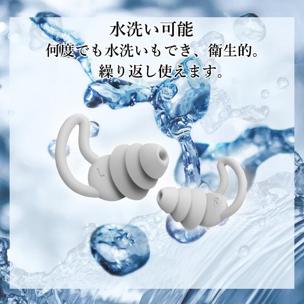 1年保証付 耳栓 遮音 防音 シリコン 高性能 ノイズカット 騒音 快眠 睡眠用 勉強 水洗い 水泳 ライブ 工事現場 ((S | ブランド登録なし | 05