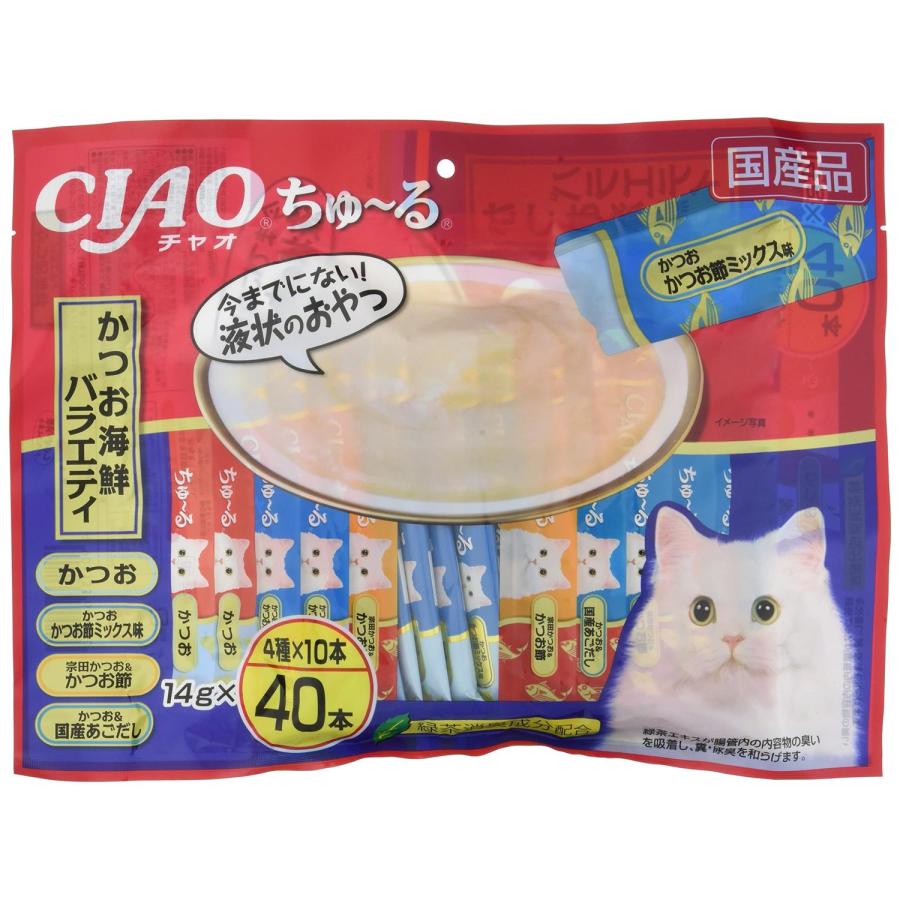 いなばペットフード いなば チャオ ちゅ~る かつお海鮮バラエティ 14g