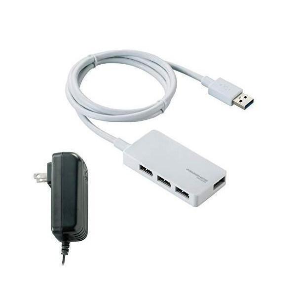 2014年モデルエレコム USBハブ 3.0 2.0対応 4ポート ACアダプタ付 ホワイト U3H-A408SWH  :YK65949-A2110:ベストワン - 通販 - Yahoo!ショッピング