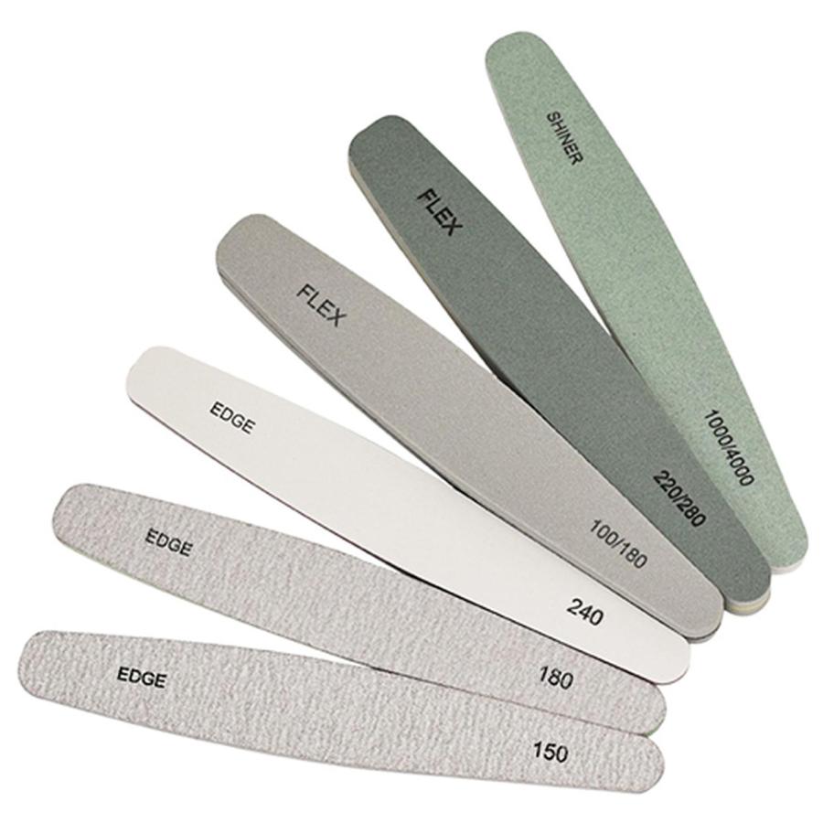 プロ仕様 ネイルファイル 爪やすり 6本セット 両面タイプ 150/180/240