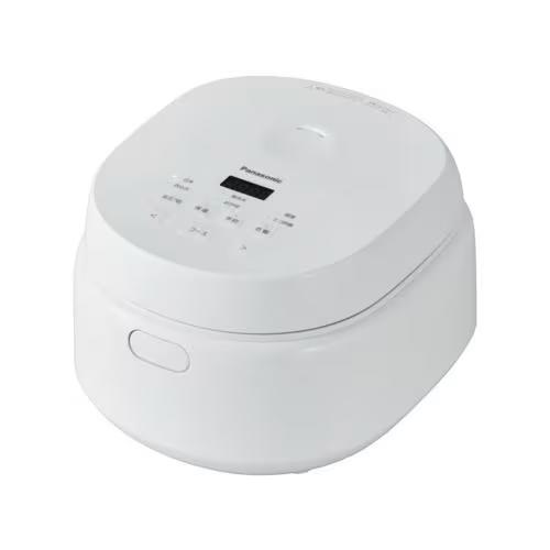 炊飯器 本体 ホワイト シンプルデザイン Panasonic（パナソニック） 炊飯器 5.5合 黒角厚釜 コンパクトデザイン