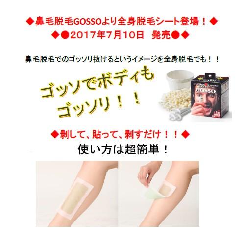 Gosso ゴッソ ゴッソ デ ボディ ブラジリアンワックス脱毛シート 枚入り回分 脱毛シート 8161 ベストワンヤフーショップ 通販 Yahoo ショッピング
