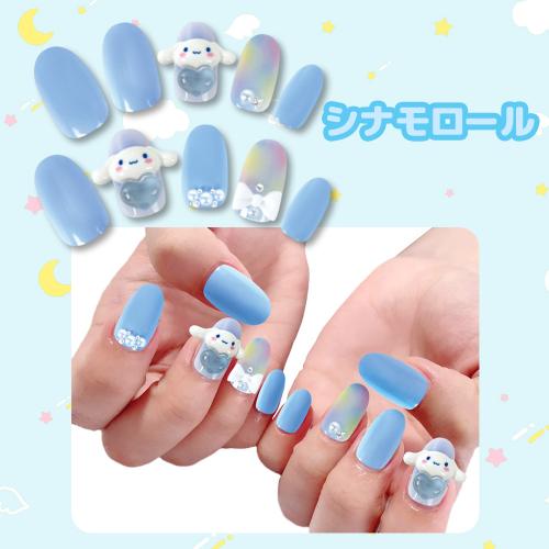 サンタン サンリオ 人気キャラクター ネイルチップ 貼って剥がせる