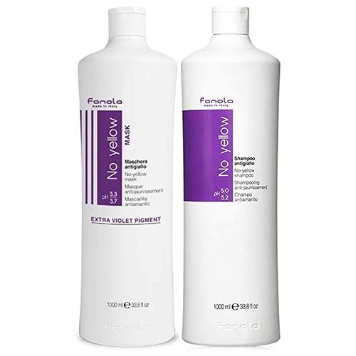 ファノラ　ノーイエローシャンプー　1000ml ３本セット正規輸入品 ファノラ ノー イエロー シャンプー ＆ マスク セット 1000ml + 1000g