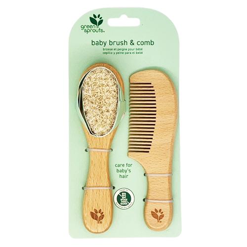 グリーンスプラウツ ベビー ブラシ＆コームセット 並行輸入品 Green