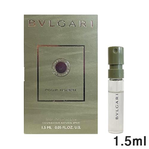BVLGARI プールオム　オードトワレ　1.5mlサンプル BVLGARI（ブルガリ） プールオム オードトワレ EDT SP 1.5ml ミニ香水