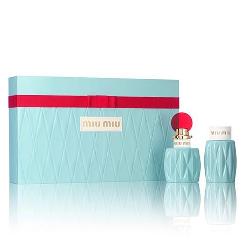 miumiu オードパルファム50ml.ボディローション100mlセット Miu Miu Coffret Eau De Parfum Spray 1.7 oz Perfumed Body