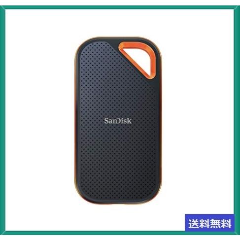 SanDisk SSD 外付け 2TB USB 3.2 Gen 2x2 最大2000MB/秒 防滴防塵 SDSSDE81-2T00-GH25 エクストリームプロ ポータブルSSD V2 5年保