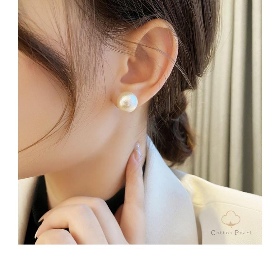 コットンパールピアス ピアス パール パールピアス おしゃれ 