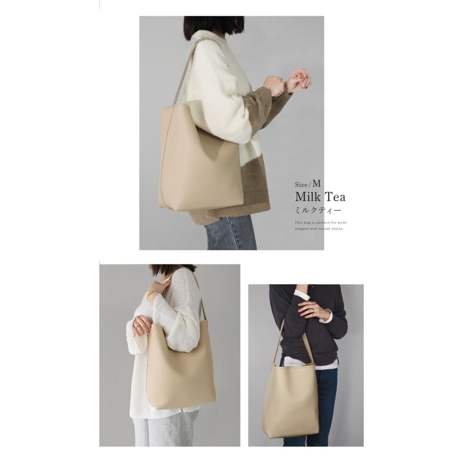 トートバッグ レディース バケツ型 ハンドバッグ A4 革 ワンショルダー