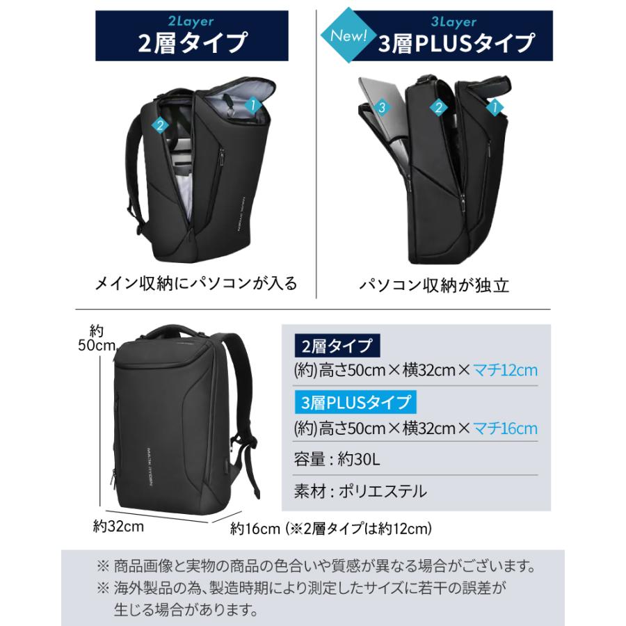 ビジネスリュック 大容量 メンズ 通勤 30L 大きめ 軽量 pcリュック