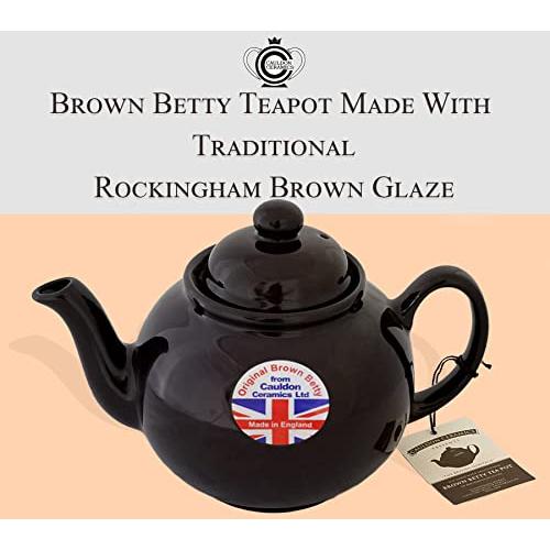 並行輸入品】(4 Cup) 4 Cup Brown Betty Teapot Cauldon Ceramics T