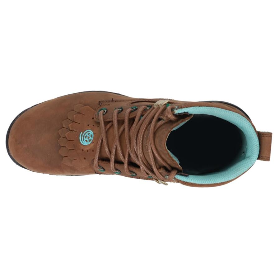 【並行輸入品】[Justin] レディース カラー: ブラウン Justin Boots Womens Bay Apache Lace Up Cの画像