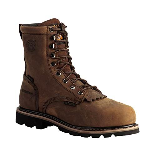 【並行輸入品】Justin Men's Pulley Waterproof Met Guard 8" Lace Up Work Boot Coの画像