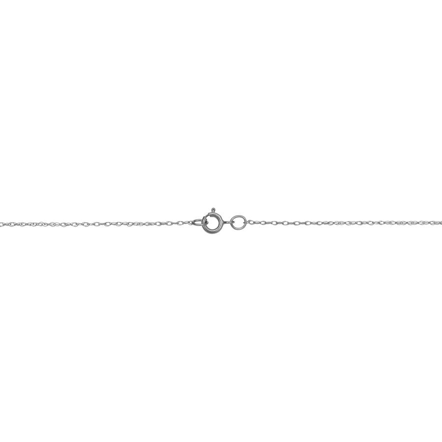 【並行輸入品】Kooljewelry 10K ホワイトゴールド 繊細 軽量 細いロープチェーンネックレス 女性用 (14 16 18 20 24 30_2