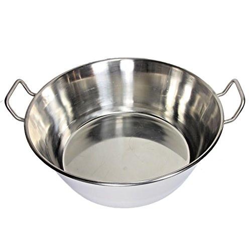 【並行輸入品】Cazo Para Carnitas 16インチ ステンレススチール 高耐久 Acero 無酸 中華鍋 フライ メキシカンスタイルの画像